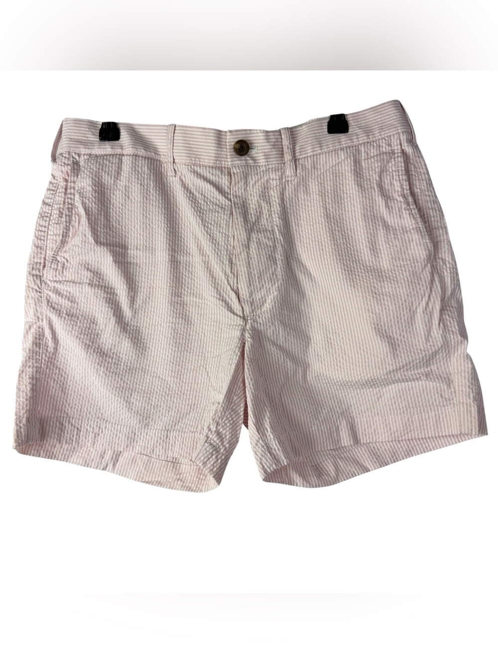 J. Crew Pink 5" Stretch Seersucker Shorts 30